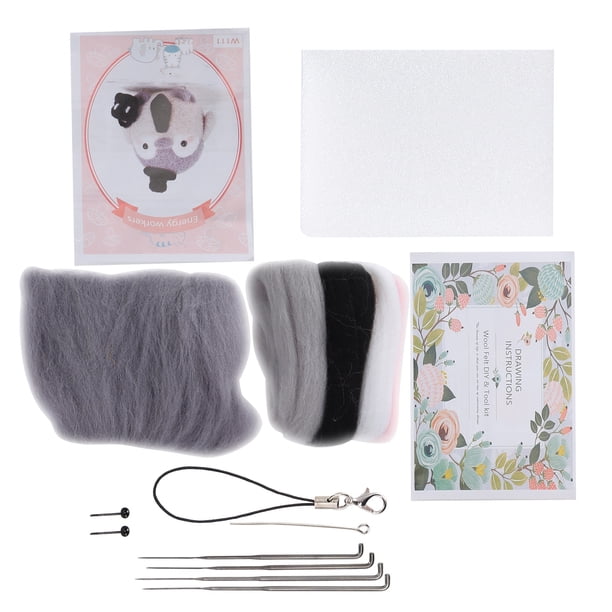 Kit De Fieltro De Aguja, Suministros De Fieltro De Lana, Muñeco De Peluche De Animal Lindo, Material Para Hacer Bricolaje Para Principiantes, Decoración Del