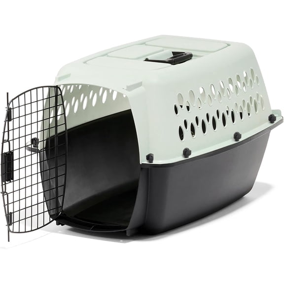 Pet Porter Fashion Dog Kennel 19", Scuba Blue, for Pets up to 10lbs, Made in USA