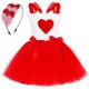 thumbnail image 3 of Vestido de princesa para el día de San Valentín para niñas pequeñas, vestidos de tutú con corazón de amor dulce, disfraz para fiesta de cumpleaños y boda de San Valentín para niños, 3 of 5
