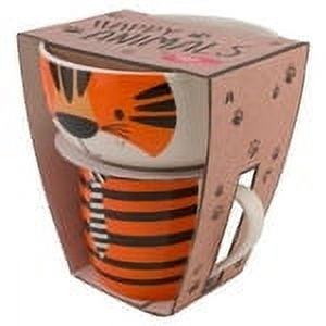 Juego de Vajilla Ambient 21 2 piezas Tazón 600 ml y Taza 350 Porcelana diseño tigre