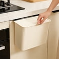 thumbnail image 5 of Trash Can Under Cabinet Mounted Hanging Garbage Bin with Slide Lid No Drill Adhesive Mount Kitchen Small Waste Basket Odor Free Bathroom Bin, 5 of 6