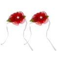 thumbnail image 1 of Cortina Retención Organdy flores cortina drapeado retenciones hebilla cortina corbata rojo rojo Magideal Cortina Retención, 1 of 6