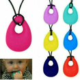 thumbnail image 1 of Autism Chewy Necklace - Kids Baby Chewie Sensory Chew Asd Adhd Tear Drop Spd, 1 of 2