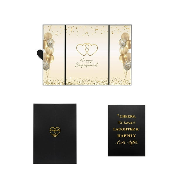 Binwennn Engagement Party Decorations Happy Engagement Alternative Guest Book Just Engaged Almost Married Congratulations Engagement Signing Card Board Party Sup Just Because Greeting Cards