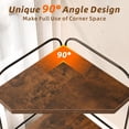 thumbnail image 2 of Corner Bathroom Counter Organizer, 3-Tier Wood Countertop Organizer for Perfume, Makeup Storage, Skincare Organizers for Vanity, Counter Corner Shelf for Kitchen, Bathroom, Dresser (Rustic Brown), 2 of 7