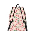 thumbnail image 3 of Daiia Strawberry And Flowers Vintage Canvas Backpack for Men and Women ,Hiking Backpack,Travel Laptop Bag for School,Large Capacity Backpack, 3 of 8