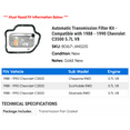 thumbnail image 2 of Automatic Transmission Filter Kit - Compatible with 1988 - 1990 Chevy C3500 5.7L V8 1989, 2 of 2