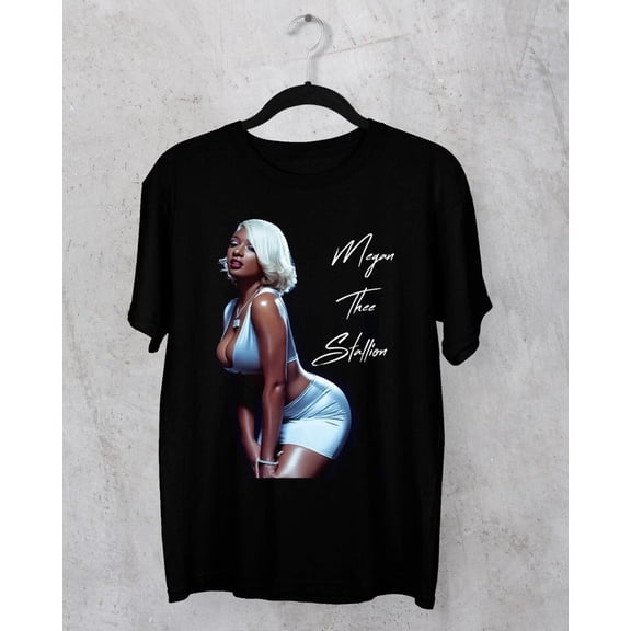 M3gan Th33 Sta!!ion Graphic Tee, Bold Rap, Inspired Shirt for Music Fans
