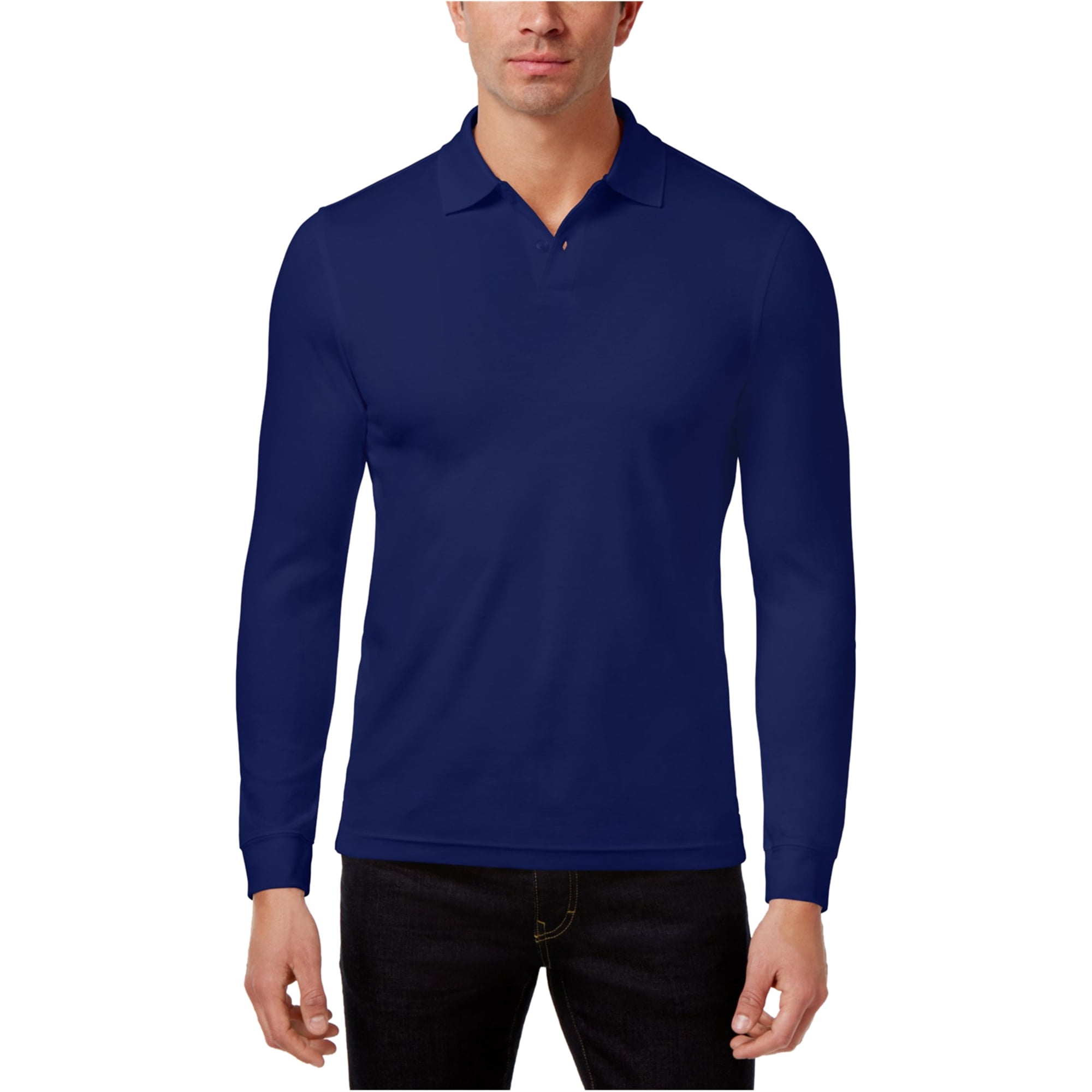 Tasso Elba - Tasso Elba Mens Supima-Blend Rugby Polo Shirt - Walmart.com