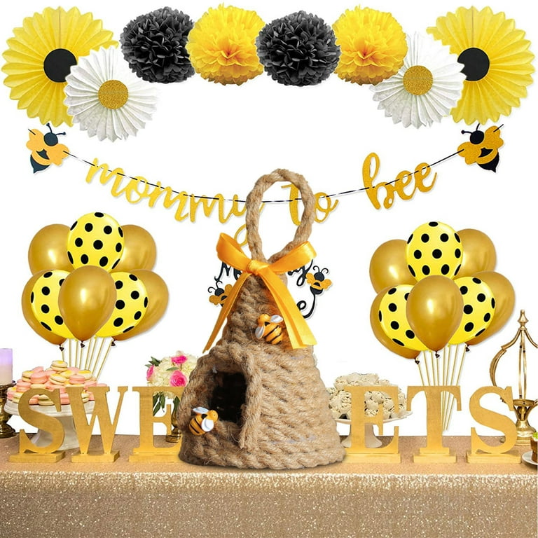 Home Decor Bumble Bee Striped Honey Bee Home Kitchen Decor Bee Shelf Sitter  Tiered Tray Display Spring Coffee Table Decor Rustic Kitchen Decor