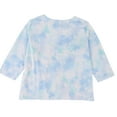 thumbnail image 2 of Womens Happy Hour Watercolor Peacock Knit Top Watercolor Multi M, 2 of 2
