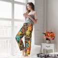 thumbnail image 4 of Uemuo Robot and Monsters Pattern Women's Wide Leg Palazzo Lounge Pants with Pockets Light Weight Loose Comfy Casual Pajama Pants-Large, 4 of 9
