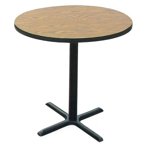 Round Bar Table In Medium Oak 24, Round Bar Tables