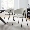 thumbnail image 2 of Side Dining Chair, Set of 2, Black, Fabric, Bar Pub Cafe Bistro Dining Kitchen Hospitality Restaurant, Modern Contemporary, HB37470, 2 of 10