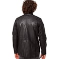 thumbnail image 2 of Men Leather Jacket New 100% Genuine Soft Lambskin Slim Biker Bomber Coat A185, 2 of 3