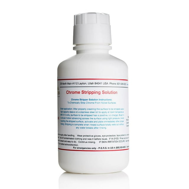 Solution de Dénudage Chromée 500 ml - Solution Électroplaquée - (16 oz)
