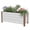 White, variant on Garvee Aluminum Planter Box, Raised Garden Bed with Drainage Holes, 39.3" x 15.7" x 17.7", White