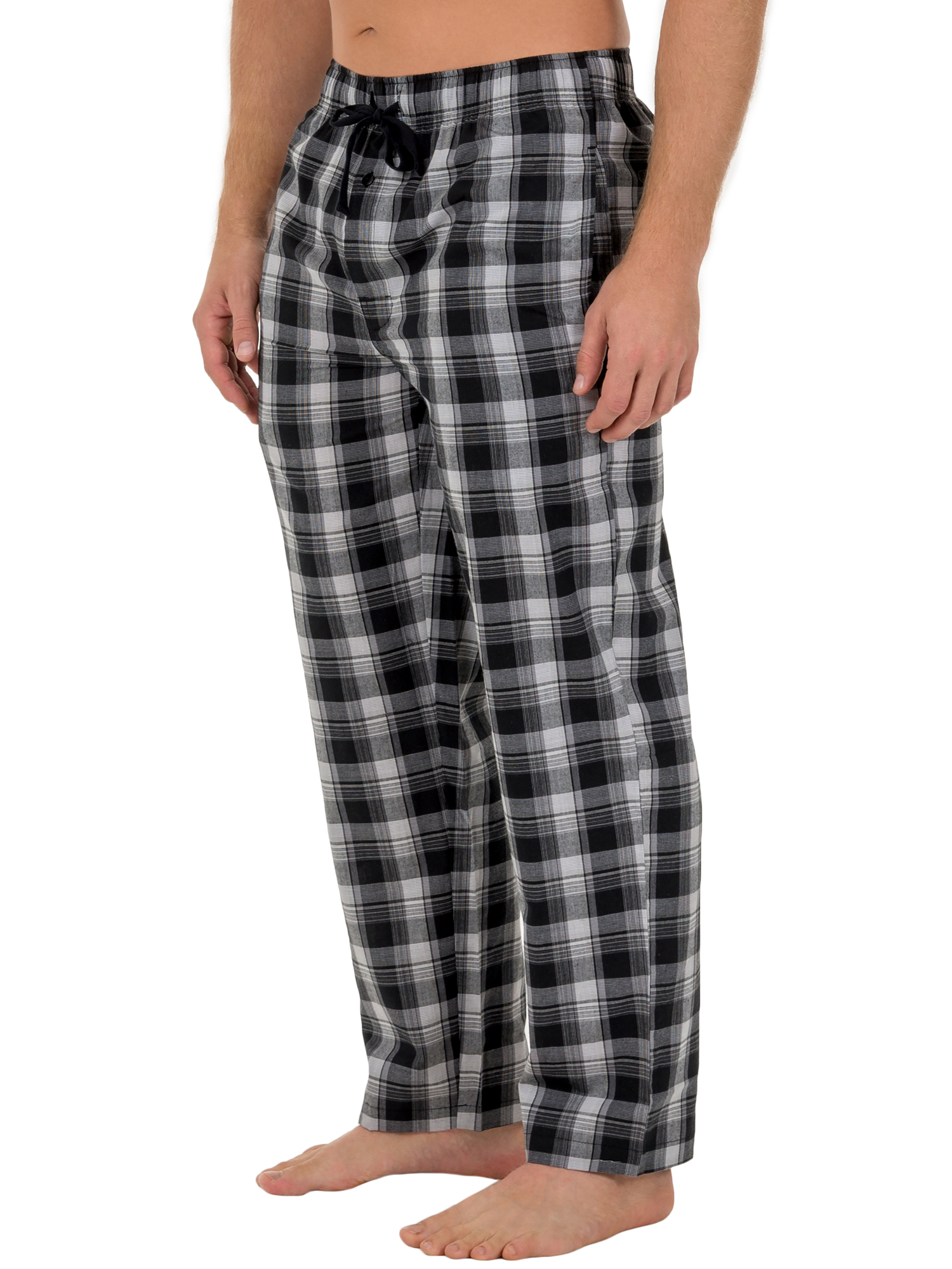 Fruit of the Loom Men's and Big Men's Microsanded Woven Plaid Pajama Pants, Sizes S-6XL & LT-3XLT - image 3 of 6
