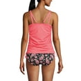 thumbnail image 2 of Lands' End Women's Chlorine Resistant Adjustable Underwire Tankini Swimsuit Top, 2 of 3