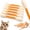Orange, variant on Giant Q Tip Cat Toy, Cotton Swabs Cat Toys with Catnip, 6 Pk Interactive Felt Kitty Kicker Toy Sticks, Big Kitten Chew Dental Teething, Set of 6 Soft Plush Kicker Toys