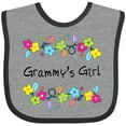 thumbnail image 3 of Inktastic Grammys Girl Bright Flowers Girls Baby Bib, 3 of 4