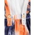 thumbnail image 4 of Seyurigaoka Toddler Girls Outfits Sets White Long Sleeve Blouse Tie Dye Suspender Skirt 2 Pcs Clothes, 4 of 6