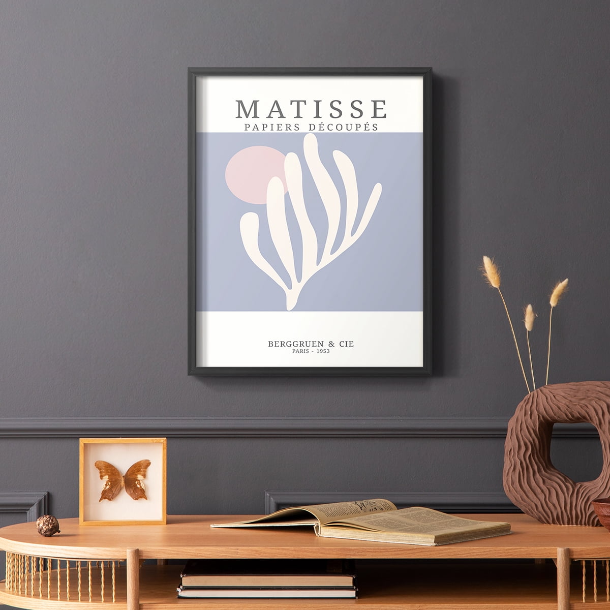 Matisse CDXXXVIII in Black Solid Wood Framed Print No Nail Hanging