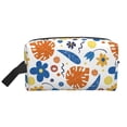 thumbnail image 2 of Uemuo Flower Pattern Portable Toiletry Bags with Handle, Waterproof travel Make up Bags for Women, Large Capacity Travel Cosmetic Bags, 2 of 9