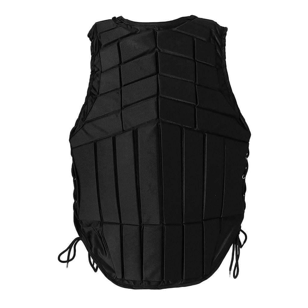 Wswqop Equestrian Riding Vest Safety Protective Vest Eventer Body Protector Black Women Women M