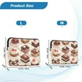 thumbnail image 4 of FORMRS 15"-15.6" Laptop Sleeve Protective Case Soft Carrying Quilted Computer Bag Cover, Cute Chocolate Cakes, 4 of 7