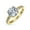 Gold-Tone, variant on Bling Jewelry Womens 11CT CZ Round Brilliant Solitaire Engagement Ring Pave Stones