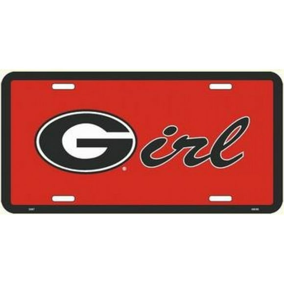 Georgia Girl on Red License Plate