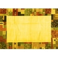 thumbnail image 1 of Ahgly Company Machine Washable Indoor Rectangle Solid Yellow Modern Area Rugs, 5' x 7', 1 of 4