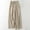 Beige, variant on Aueoeo Baseball Pants Youth Business Pants for Women Loose Fitting High Waisted Linen Wide Leg Long Pants Appear Slim and Color Pants Cargo Pants Women Plus Size