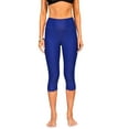 thumbnail image 1 of Beautyin 7" Swim Pants for Women High Waisted Swim Capris Solid Swim Shorts Wavy Edge Swimming Leggings, 1 of 4