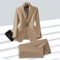 thumbnail image 2 of Traje profesional de manga larga para mujer, traje de pantalón formal, ropa de trabajo para entrevistas y ventas, 2 of 4