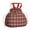 Red and Green, variant on Red and Green Christmas Plaid Pattern Drawstring Lunch Bag Women - Drawstring Lunch Bag Insulated for Work Office - Stain-Resistant Large Lunchbags for Women with Multi-Pockets