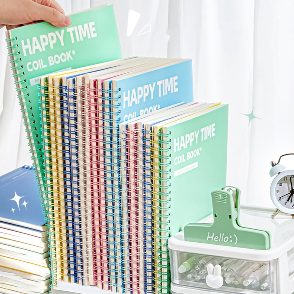 6Pcs Colorful Spirals Notebooks Spirals Binding Smooth Writing Thicken Paper