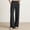 Black, variant on Women's High Waist Draped Straight Leg Wide Leg Pants, Solid Loose Relaxed Fit Trousers for Daily Casual Outfit Beige S