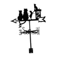 thumbnail image 3 of Veleta de metal de la familia de gatos, decoración de jardín de techo de veleta de animales, para cenador de jardín de patio de granja al aire libre, 3 of 8