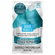 Clean Gum, Everest Peppermint (6 X 50 Pieces) | Aspartame Free, Sugar-Free & Low Carb | Long Lasting, Vegan, Non-Gmo…
