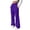 3# Purple, variant on Women Petite Sweatpants Pull On Baggy No Drawstring Fleece Sweatpant Elastic Waist Casual Wide Leg Jogging Pants with Side Pockets