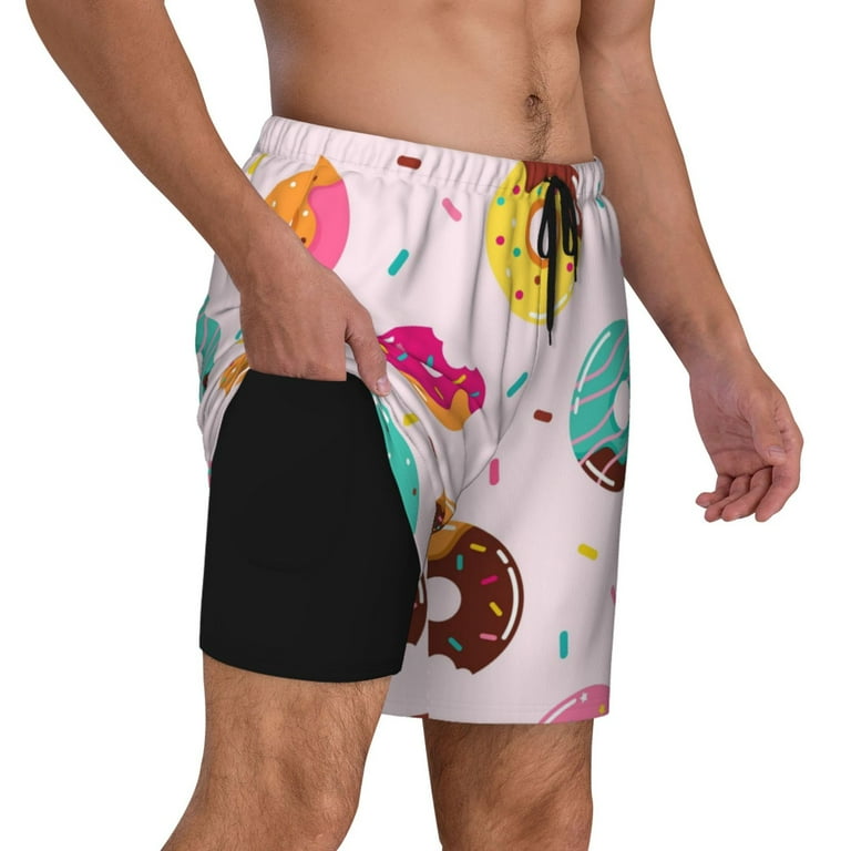 Mens donut swim trunks sale