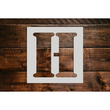 Letter H Stencil - Art and Wall Stencils (6"x6")