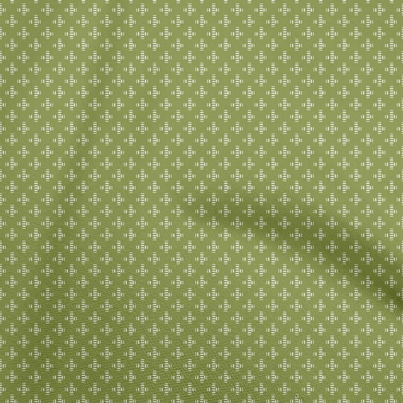 oneOone Cotton Jersey Pear Green Fabric Geometrical Sewing Craft Projects Fabric Prints By Yard 58 Inch Wide