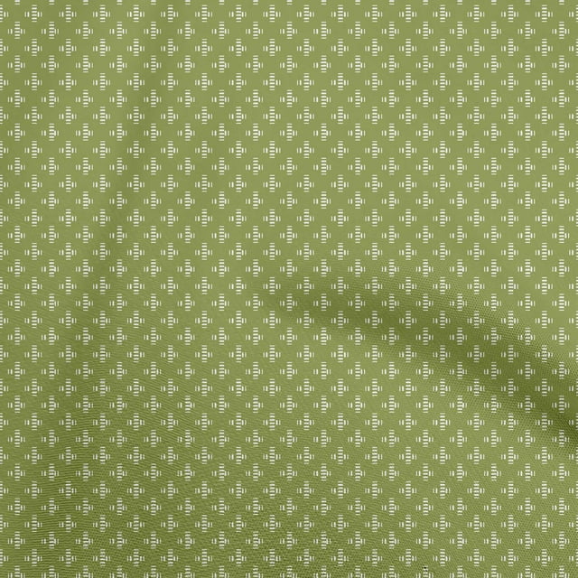 oneOone Rayon Pear Green Fabric Geometrical Craft Projects Decor Fabric Printed By The Yard 56 Inch Wide