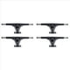 thumbnail image 1 of 2X Ejes de Longboard de 7 Pulgadas Camión de Patineta para Soporte Universal de Patineta Longboard de Puente de Placa de Aluminio, Negro, 1 of 5