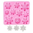 thumbnail image 2 of Flexible Non-Stick Snowflake Fondant Mold for Cake Decoration - Ideal Baking Tool for Chocolate, Candy, and DIY Crafts, 2 of 3