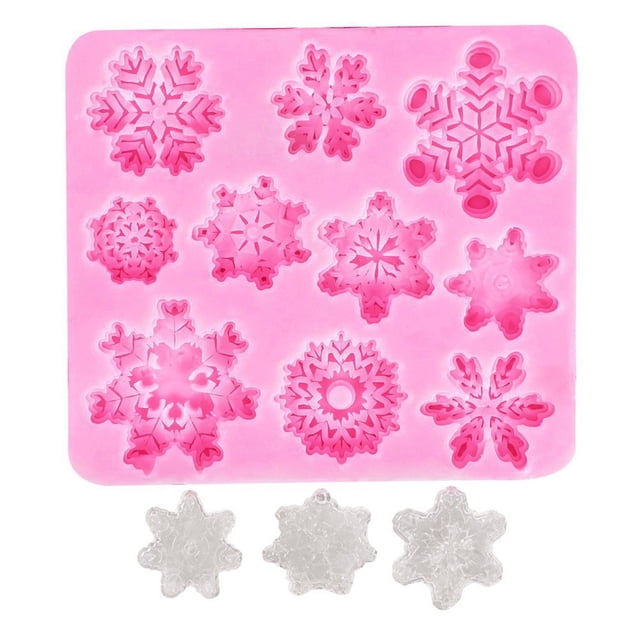 ICQOVD Christmas Baking DIY Snowflake Fondant Chocolate Cake Decoration Tools Kitchen Baking Tools