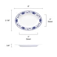 thumbnail image 2 of Excellante Lotus Melamine Dinnerware Collection 8" x 6" Platter, Comes in Dozen, 2 of 3